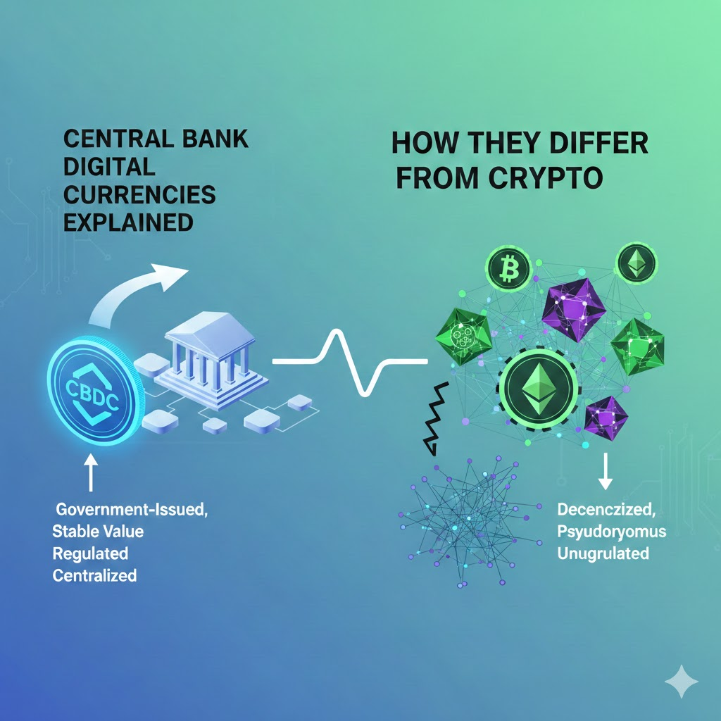 Central Bank Digital Currencies Explained and How They Differ From Crypto image