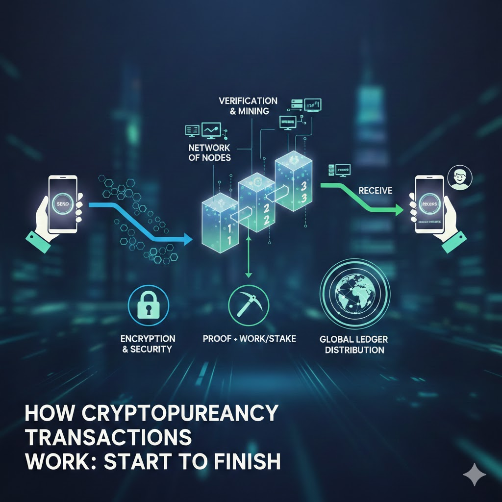 How Cryptocurrency Transactions Work From Start to Finish image