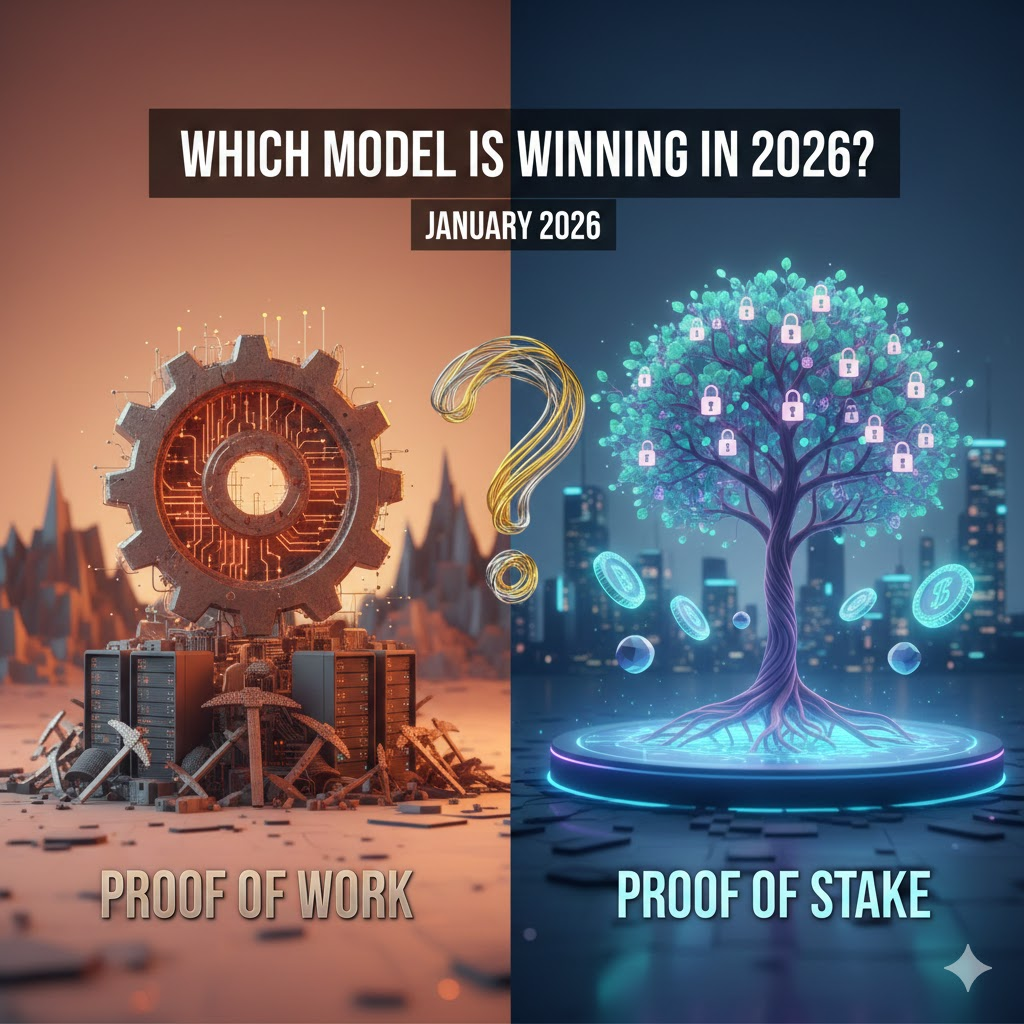 Proof of Work vs Proof of Stake: Which Model Is Winning in 2026? image