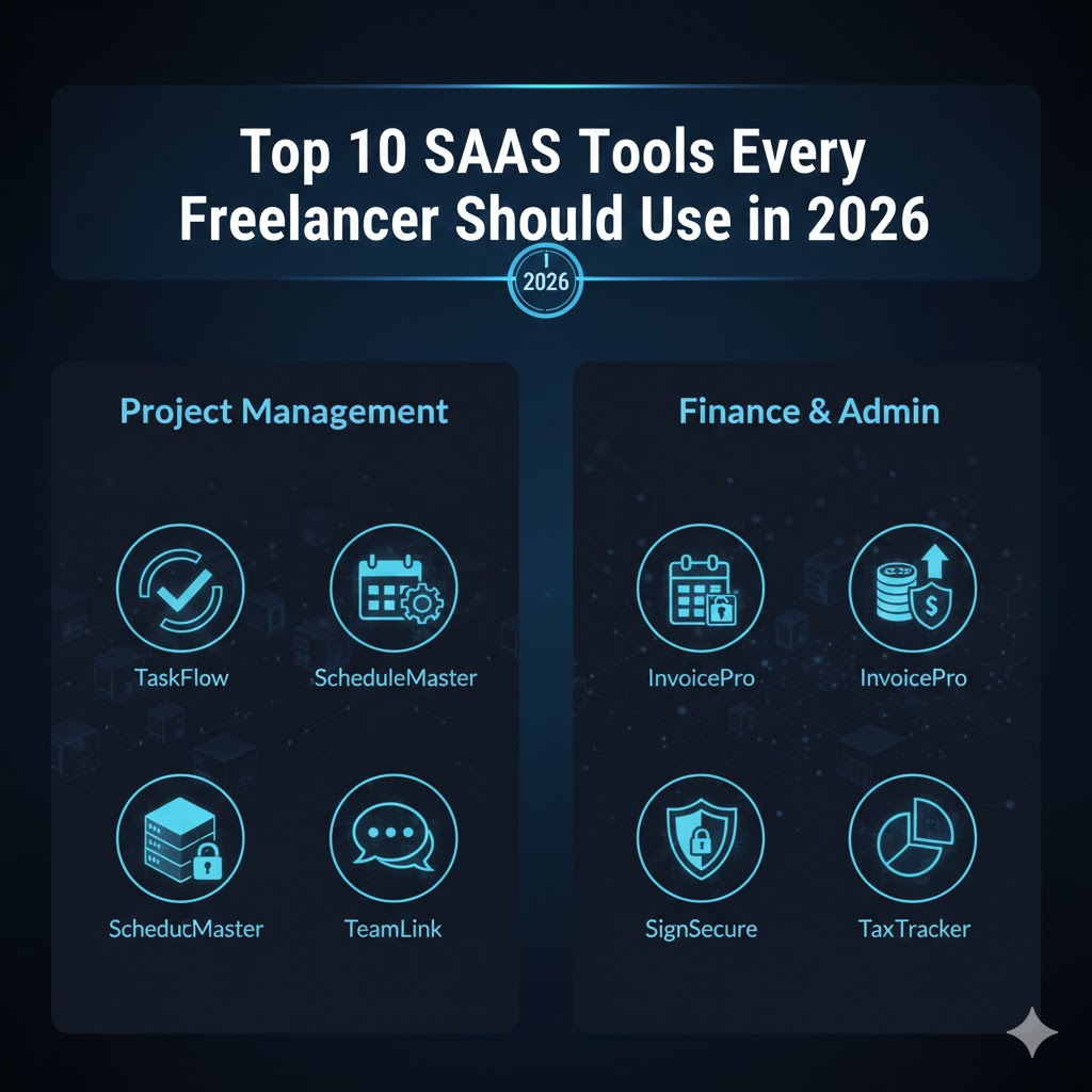 Top 10 SaaS Tools Every Freelancer Should Use in 2026 Top 10 SaaS Tools Every Freelancer Should Use in 2026