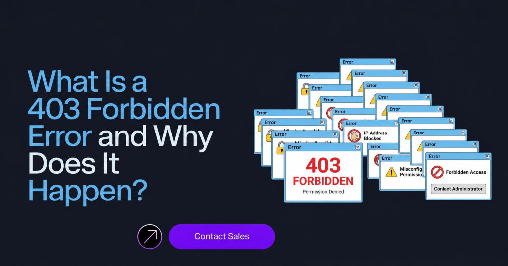 What Is a 403 Forbidden Error and Why Does It Happen? What Is a 403 Forbidden Error and Why Does It Happen?